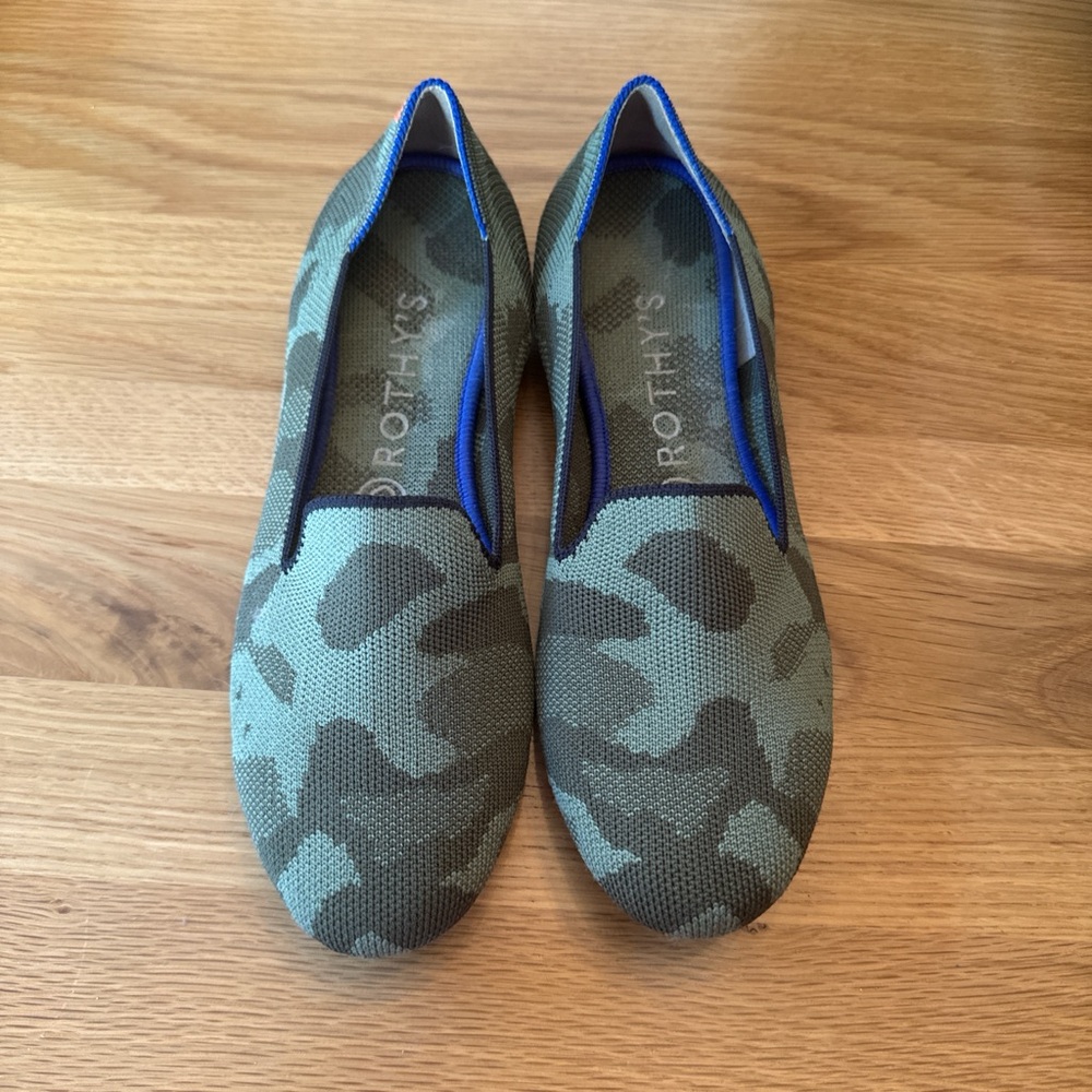 Rothy’s camo loafer